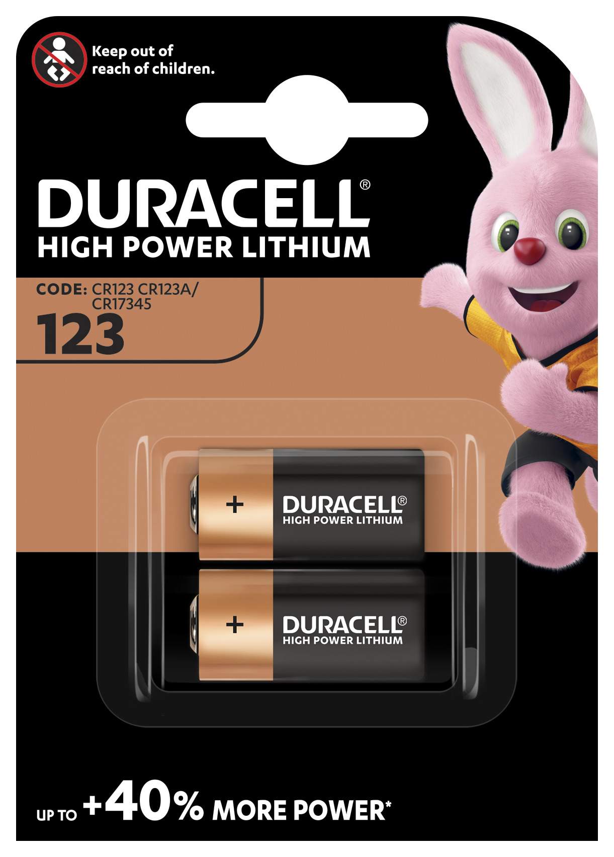 Duracell Lithium 3V 123 par 2