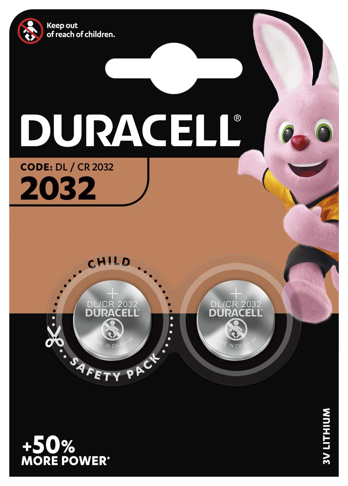 Duracell Lithium 3V CR2032 par 2