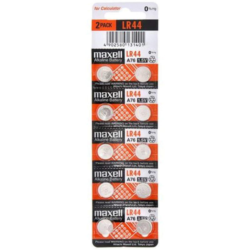 Maxell Alcaline 1,5V LR44 par 10