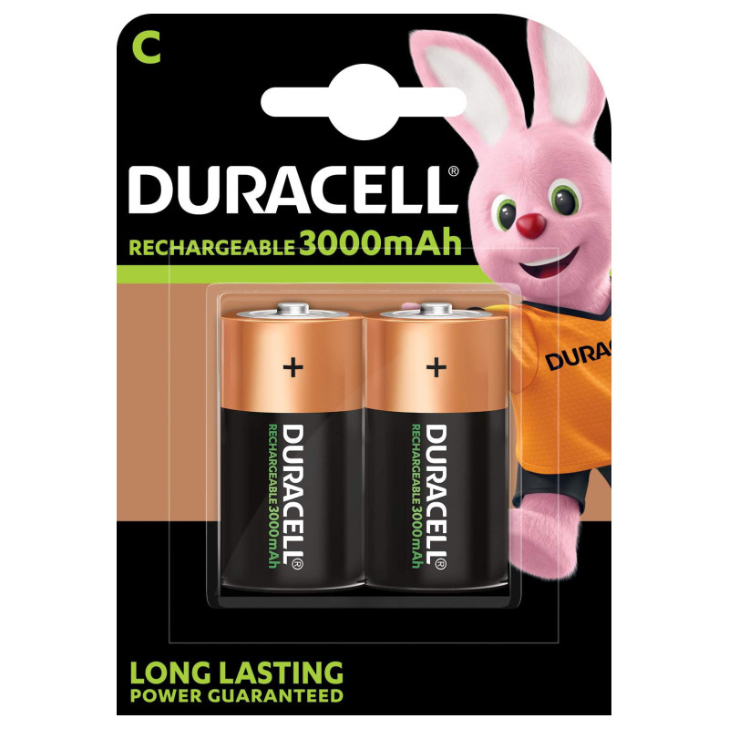Duracell Rechargeable C / HR14 3000mAh par 2