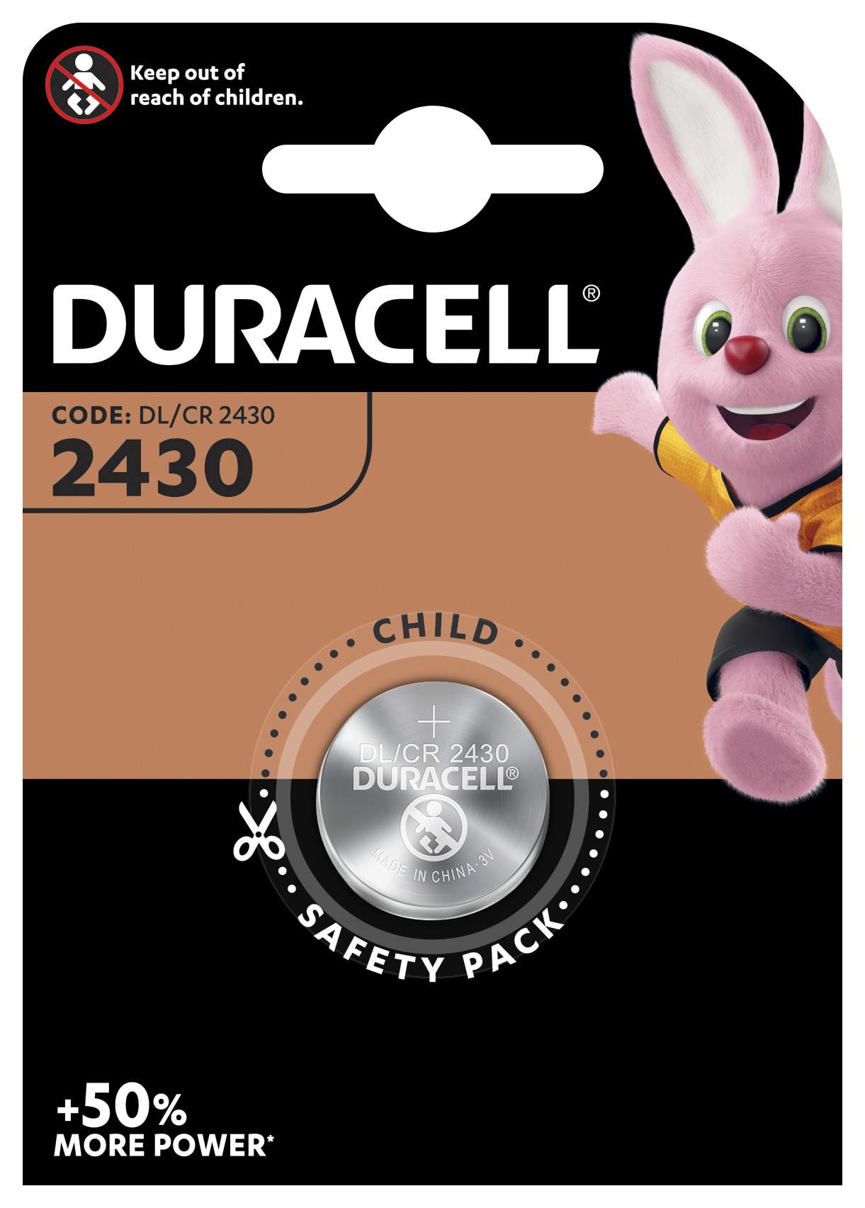 Duracell Lithium 3V CR2430 par 1