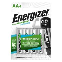 4 Piles Rechargeables AA / HR6 2300mAh Energizer Extreme