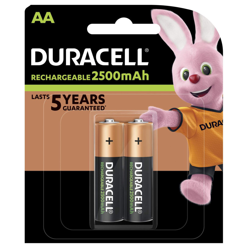 Duracell Rechargeable AA / HR6 2500mAh par 2