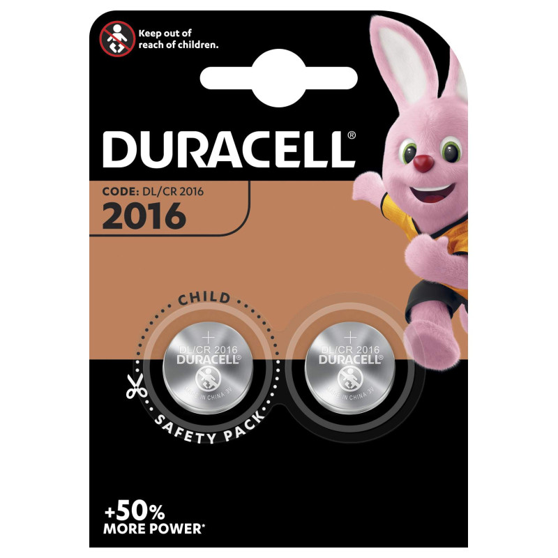 Duracell Lithium 3V CR2016 par 2
