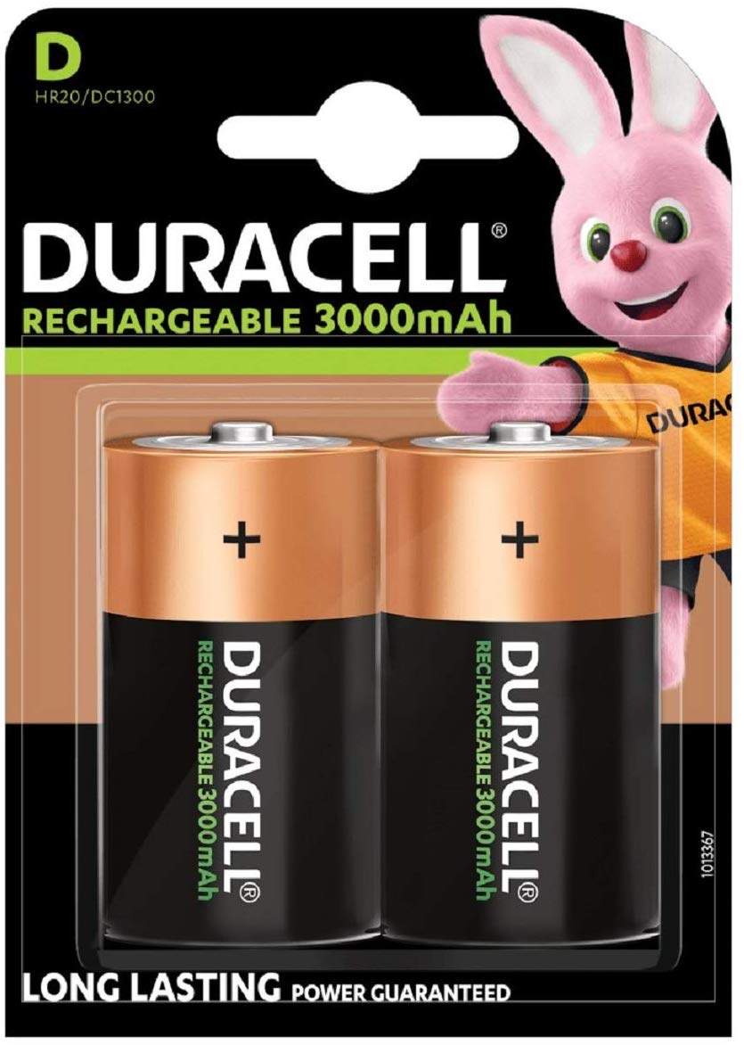 Duracell Rechargeable D / HR20 3000mAh par 2