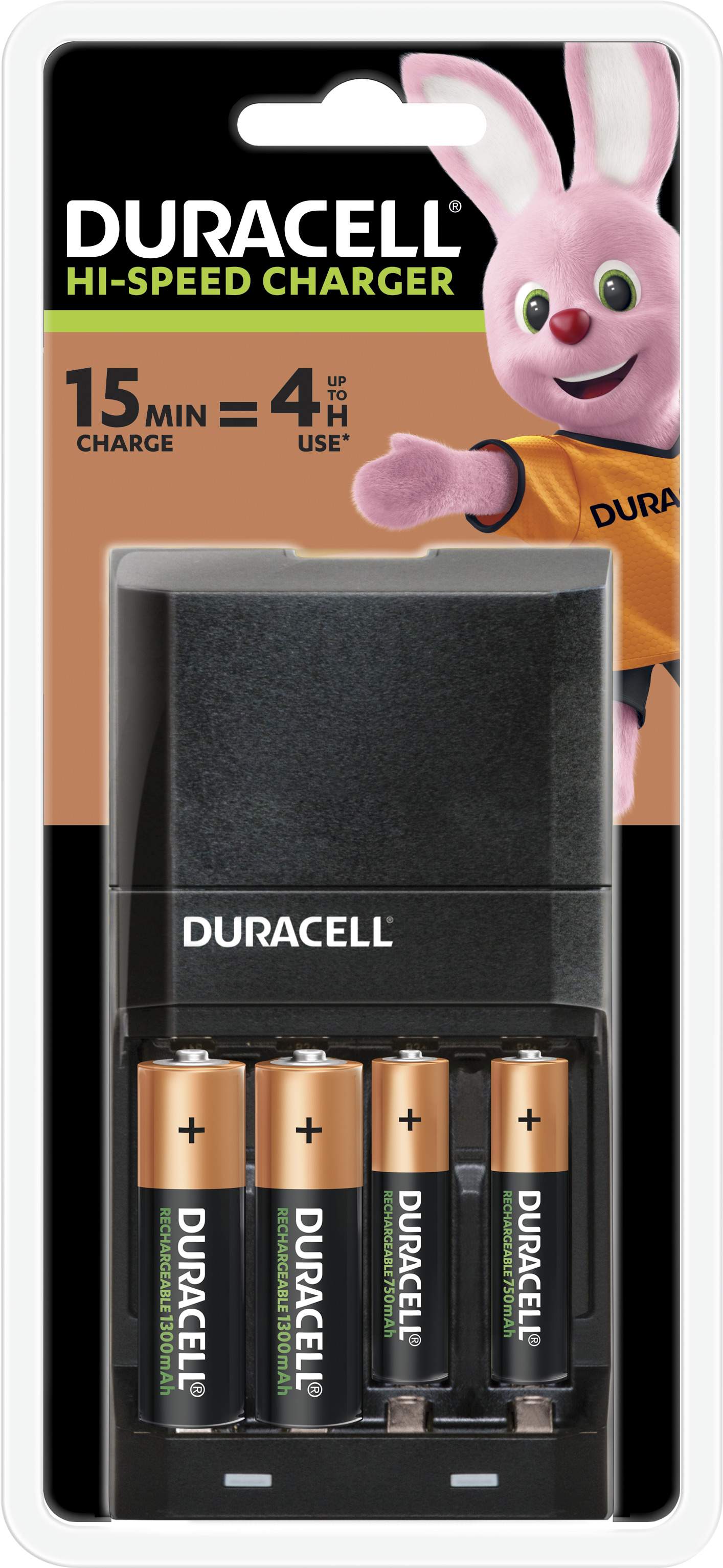 DURACELL CHARGER 45MIN CEF27 INCL. 2AA/2AAA