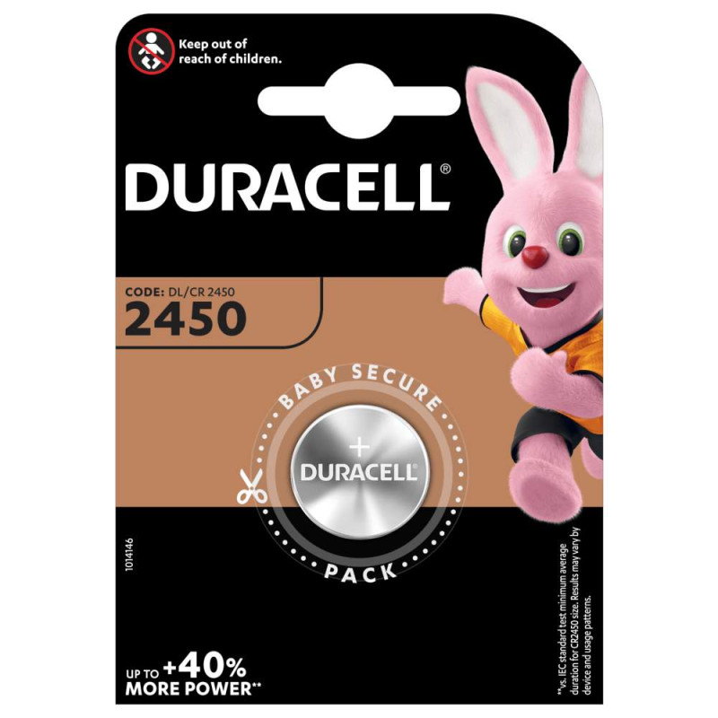 Duracell Lithium 3V CR2450 par 1
