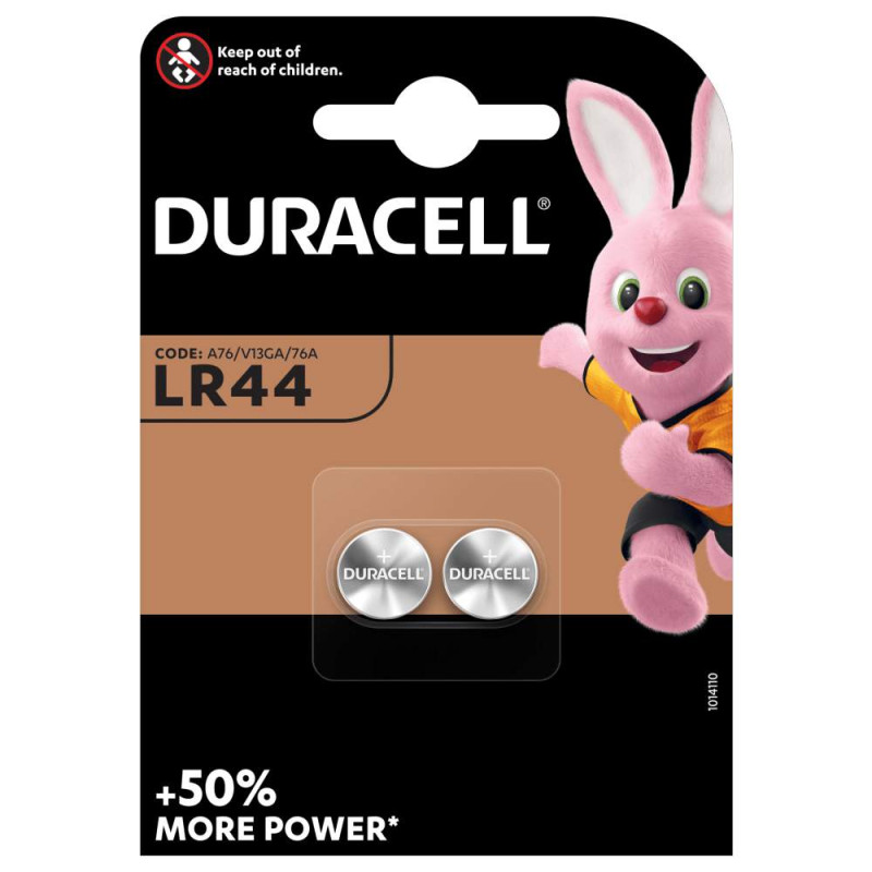 Duracell Alcaline 1,5V LR44 par 2