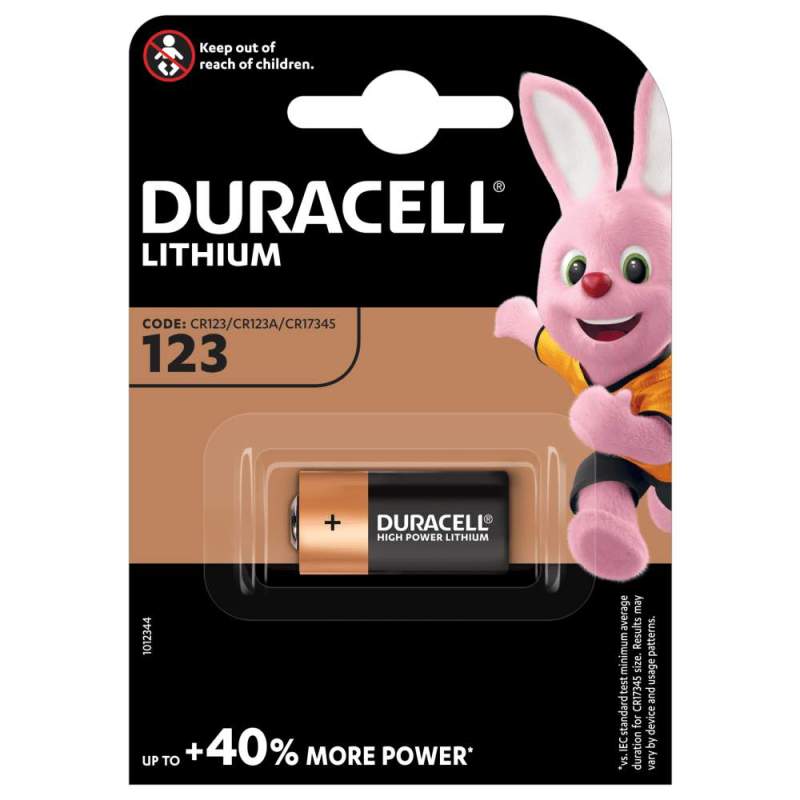 Duracell Lithium 3V 123 par 1