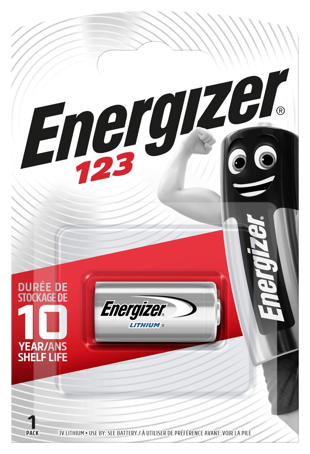 Pile 123 Energizer Lithium 3V