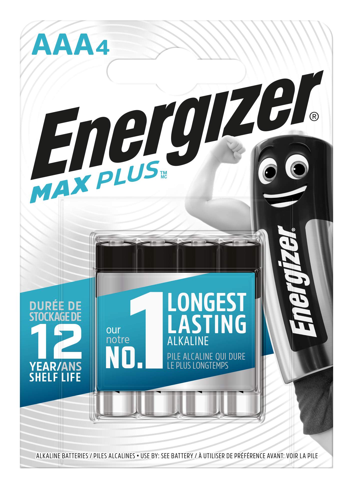 4 Piles Alcalines AAA / LR03 Energizer Max Plus
