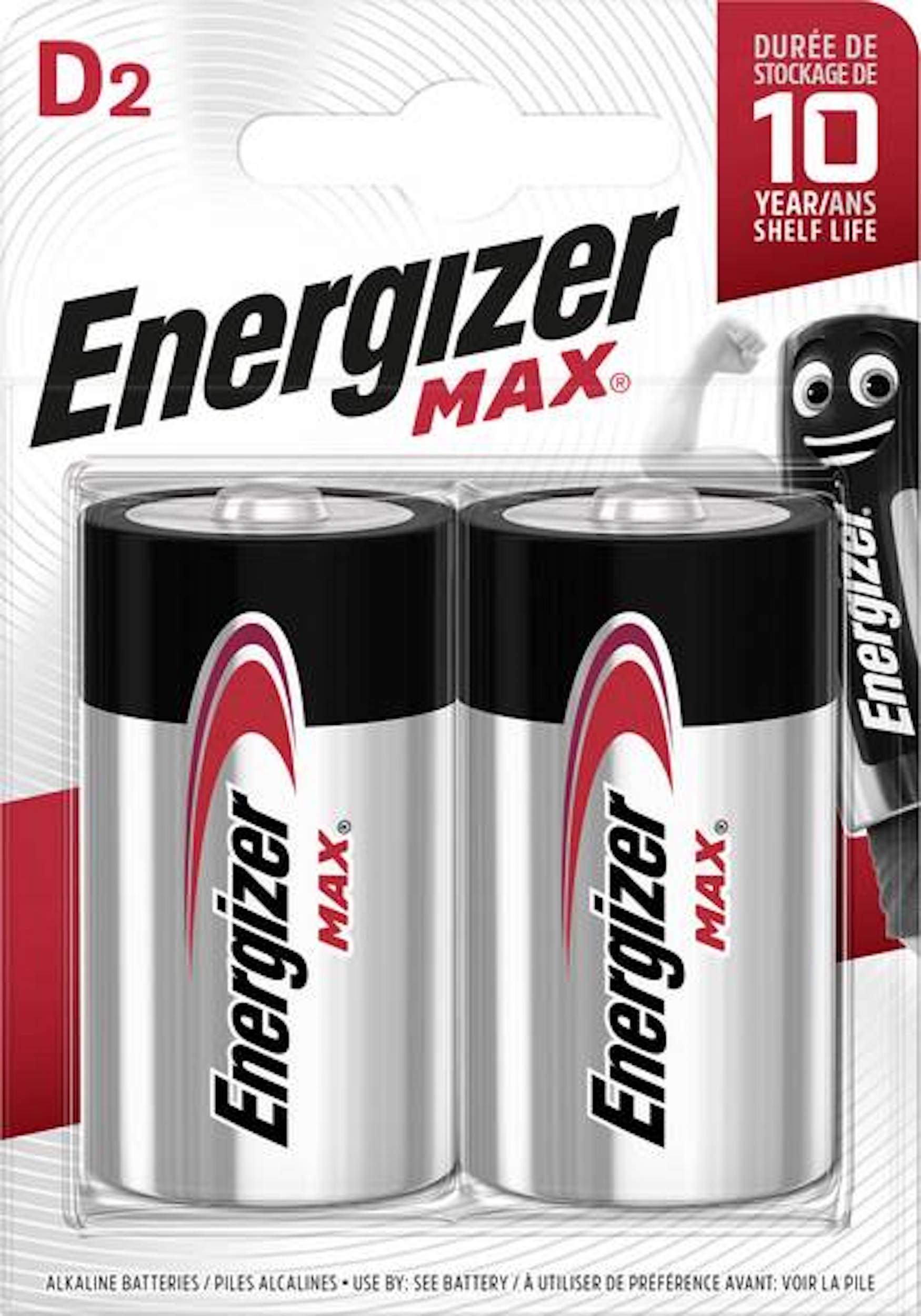 Energizer Alcaline Max D / LR20 par 2