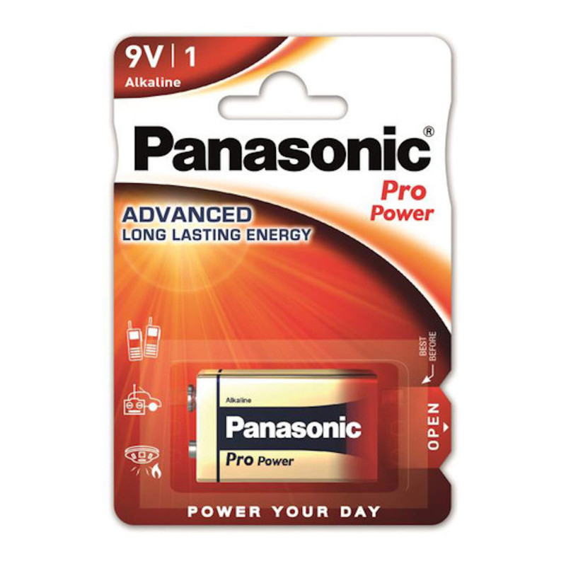 Pile Alcaline 9V / 6LR61 Panasonic Pro Power