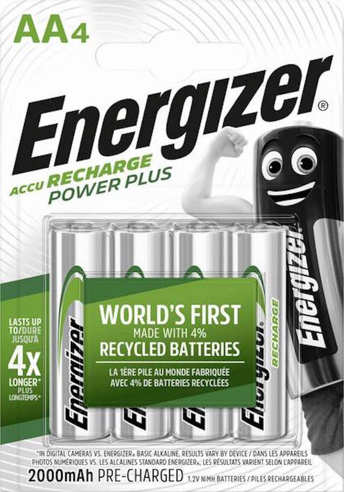 Energizer Rechargeable Power Plus AA / HR6 2000mAh par 4