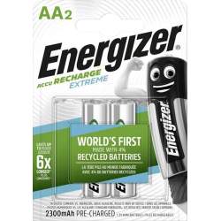 2 Piles Rechargeables AA / HR6 2300mAh Energizer Extreme