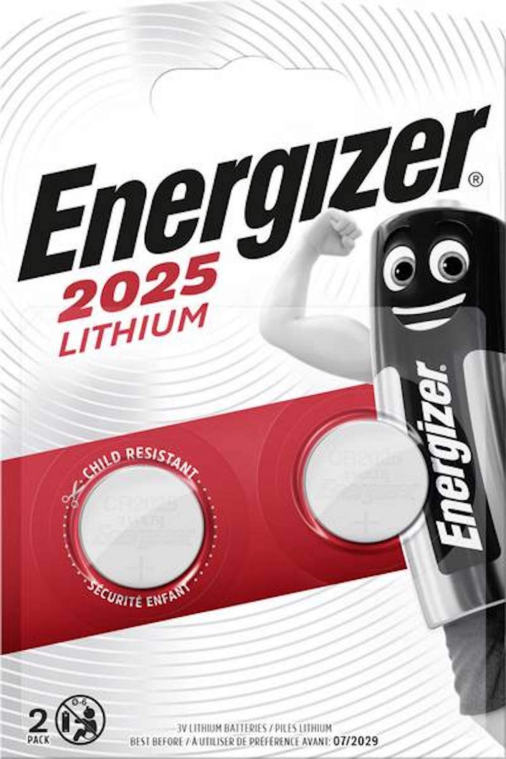 Energizer Lithium 3V CR2025 par 2