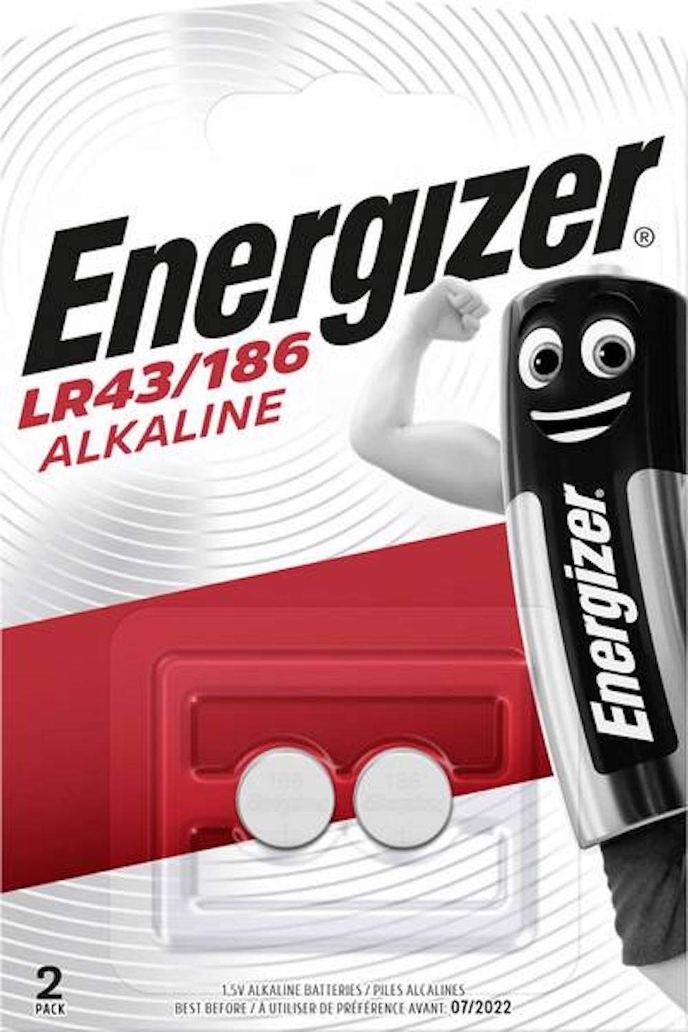 Energizer Speciale Alcaline 1,5V LR43/186 par 2