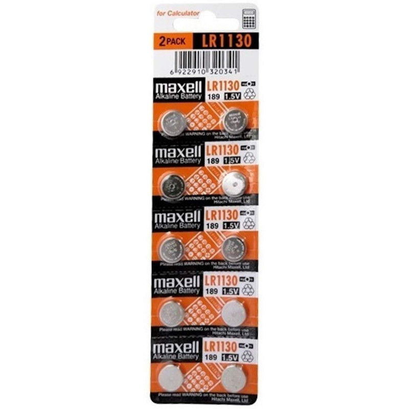 Maxell Alcaline 1,5V LR54 par 10