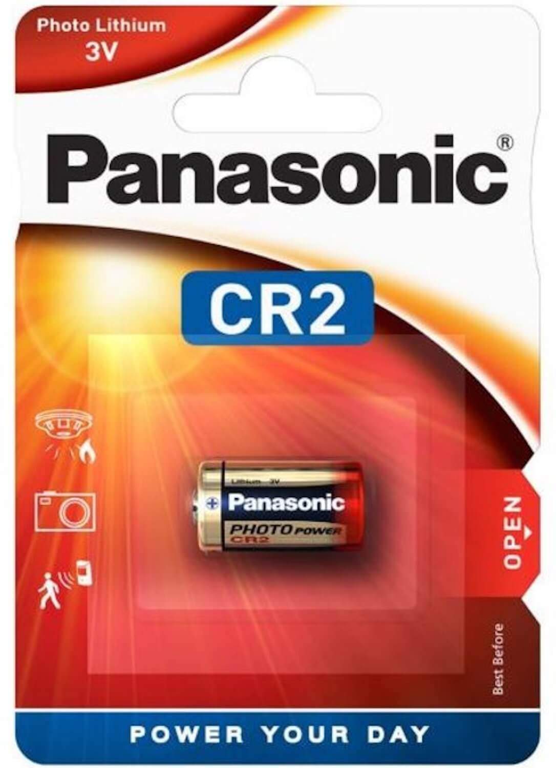 Pile CR2 Panasonic Lithium 3V
