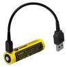 Pile Rechargeable via USB 14500 NiteCore NL1475R 3,6V 750mAh (Cable non fourni)