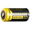 Pile Rechargeable RCR123A 16340 NiteCore NL166 3,7V 650mAh