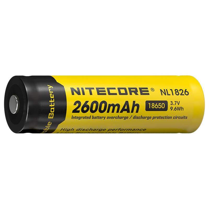 Pile Rechargeable 18650 NiteCore NL1826 3,7V 2600mAh