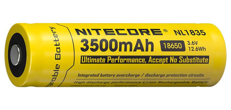 Pile Rechargeable 18650 NiteCore NL1835 3,6V 3500mAh