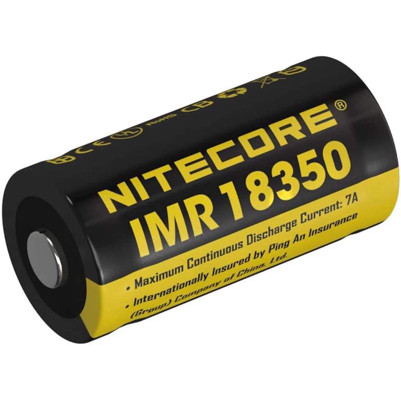 Pile Rechargeable IMR18350 NiteCore NI18350A 3,7V 700mAh
