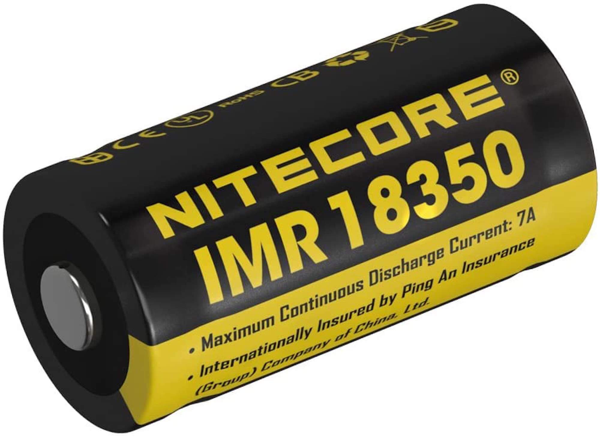 Pile Rechargeable IMR18350 NiteCore NI18350A 3,7V 700mAh