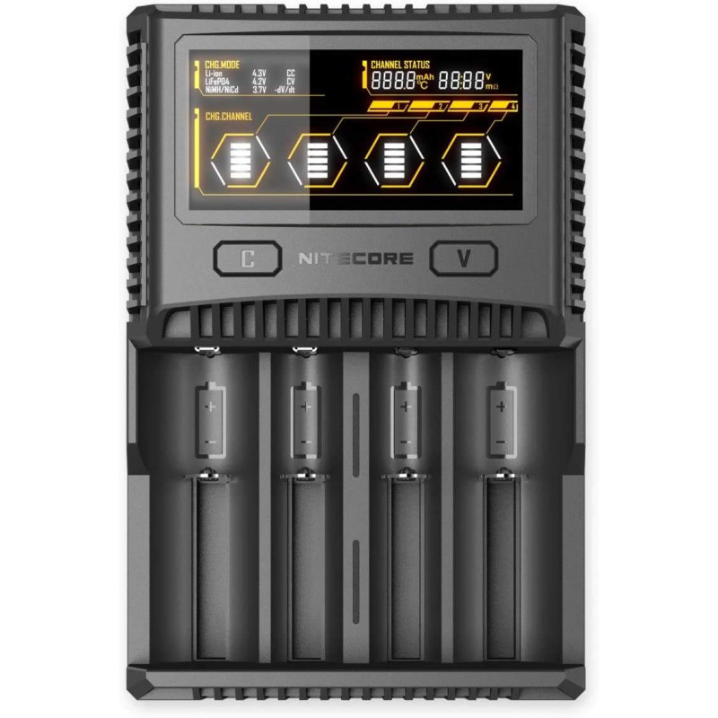 Chargeur de Piles NiteCore SC4 Superb Charger