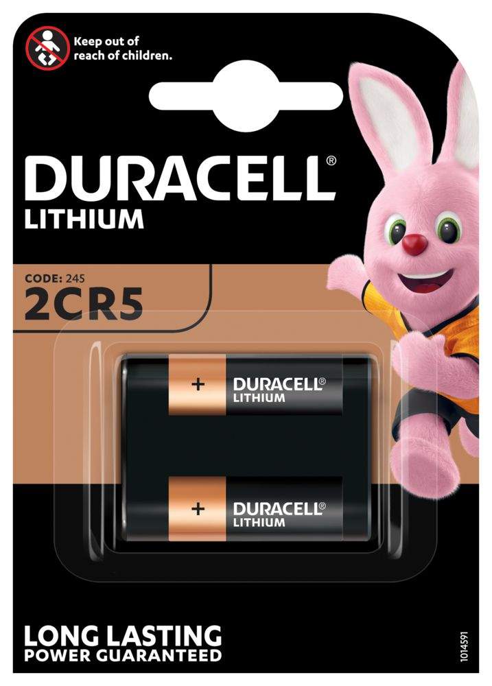 Pile 2CR5 / 245 Duracell Lithium 6V