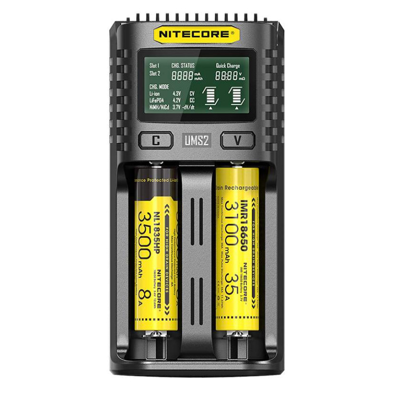 Chargeur de Piles NiteCore UMS2 USB Fast Charger
