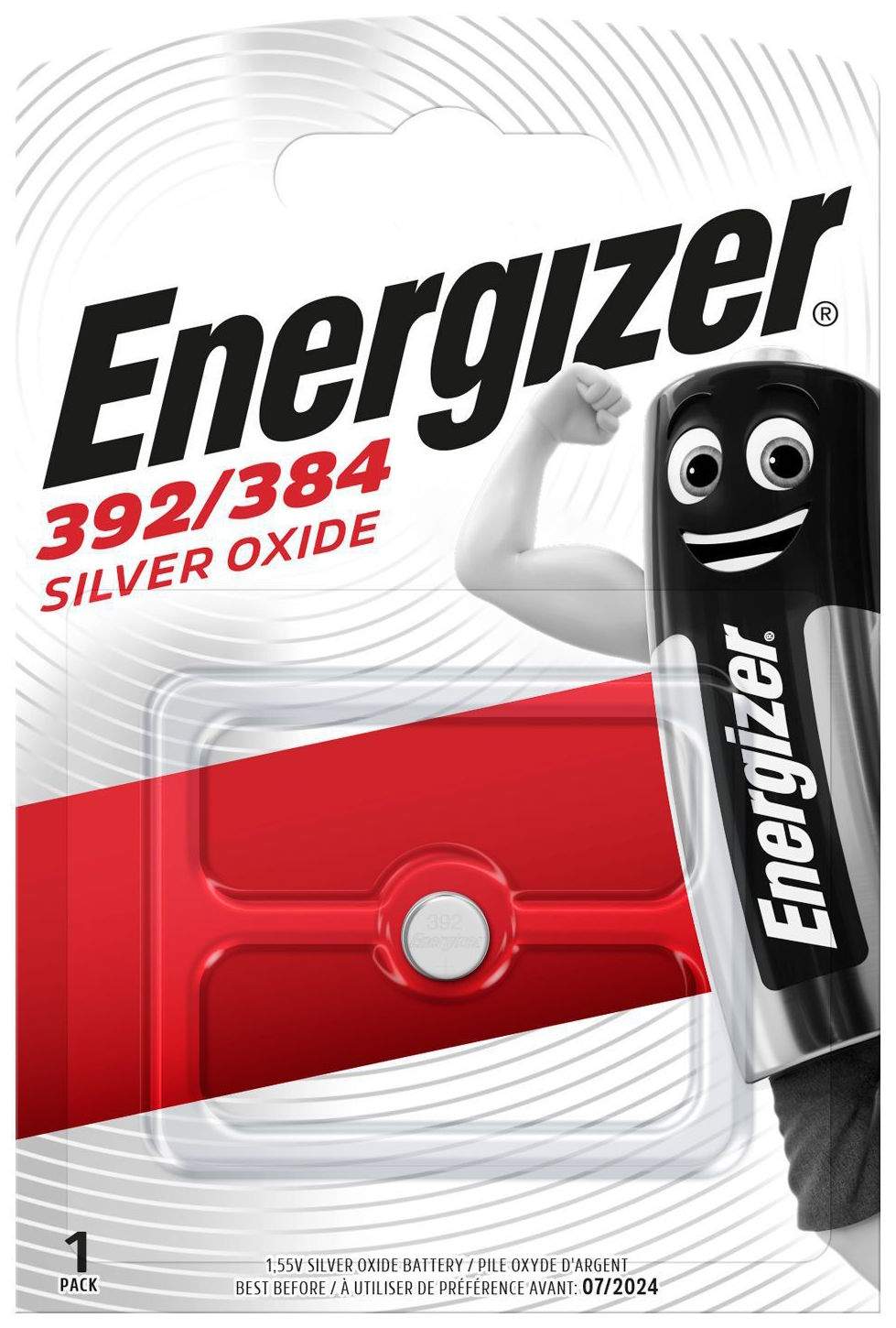 Pile Montre 392 / 384 / SR41 / SR736SW / AG3 Energizer