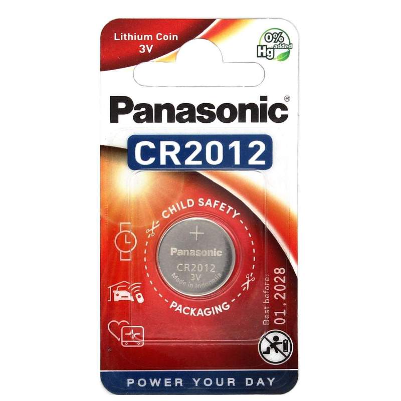 Pile CR2012 Panasonic Bouton Lithium 3V