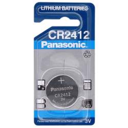 Pile CR2412 Panasonic Bouton Lithium 3V