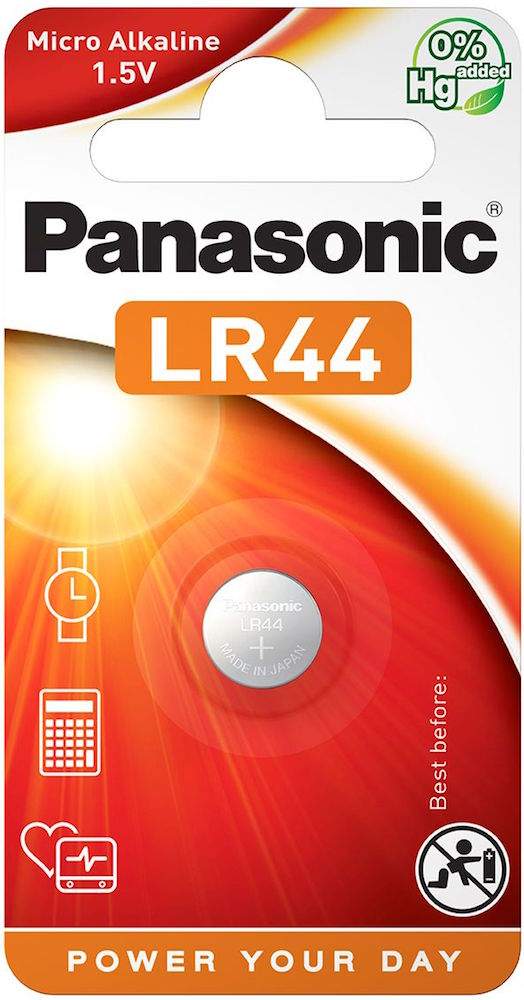 Pile LR44 / V13GA / A76 Panasonic Alcaline 1,5V