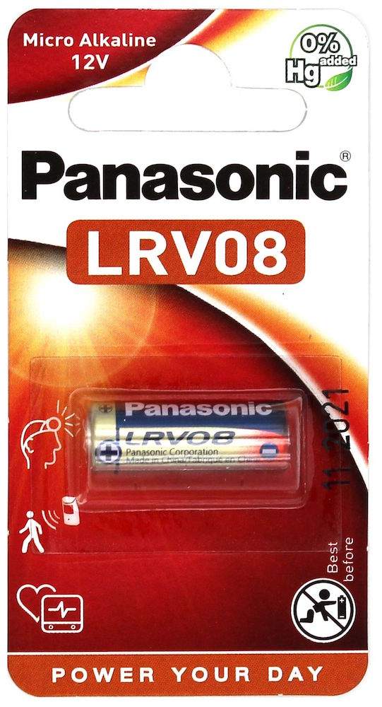 Pile LRV08 / GP23 / MN21 / L1028 / V23GA Panasonic Alcaline 12V