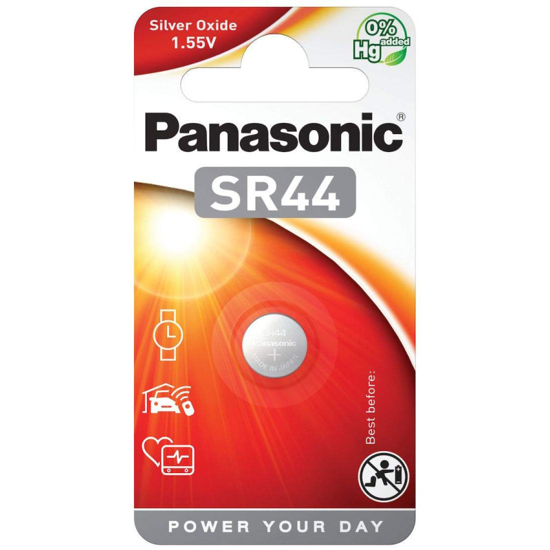 Pile SR44 / V76PX / 303 / 357 Panasonic Oxyde d'Argent 1,55V