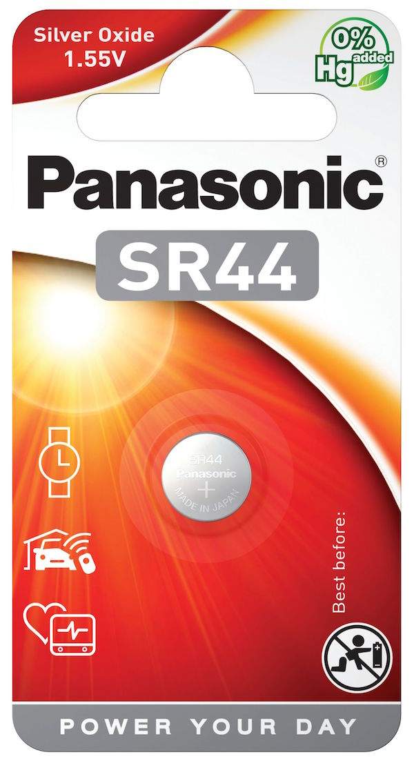 Pile SR44 / V76PX / 303 / 357 Panasonic Oxyde d'Argent 1,55V