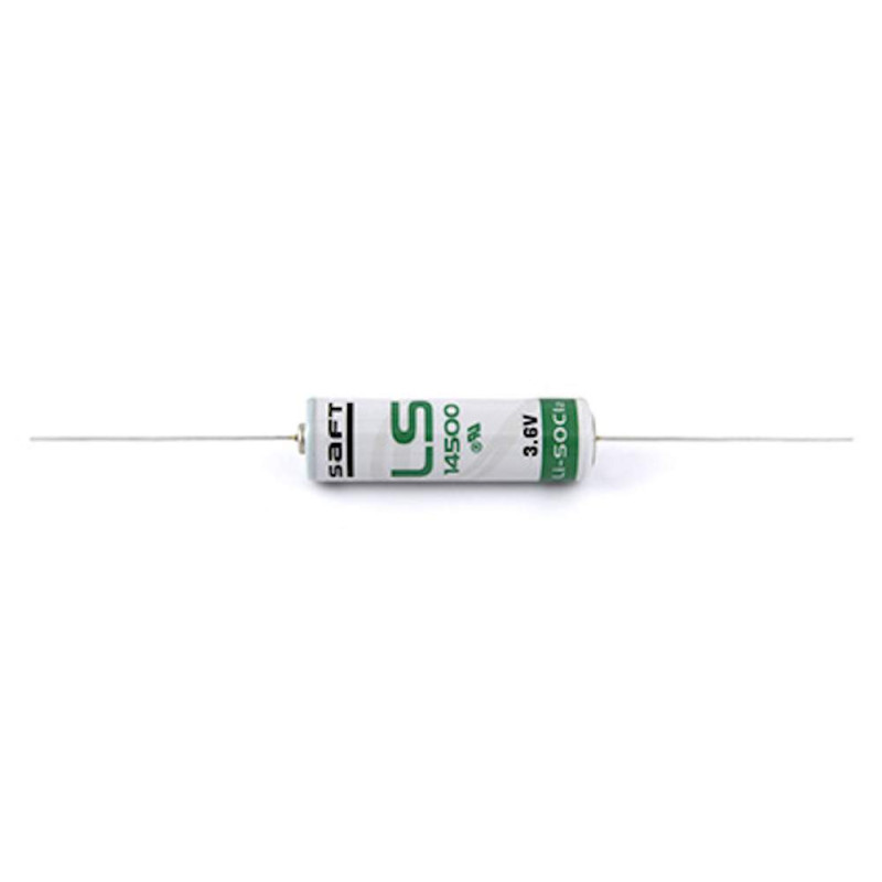 Pile LS14500 / AA Picot à Souder Axial Saft Lithium 3,6V