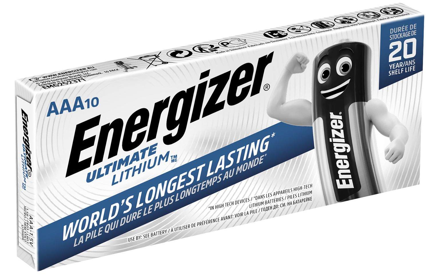 10 Piles Lithium AAA / LR03 Energizer Ultimate Lithium