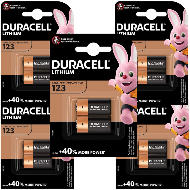Duracell Lithium 3V 123 par 10