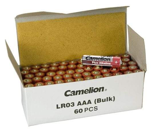 60 Piles Alcalines AAA / LR03 Camelion Alcaline Plus