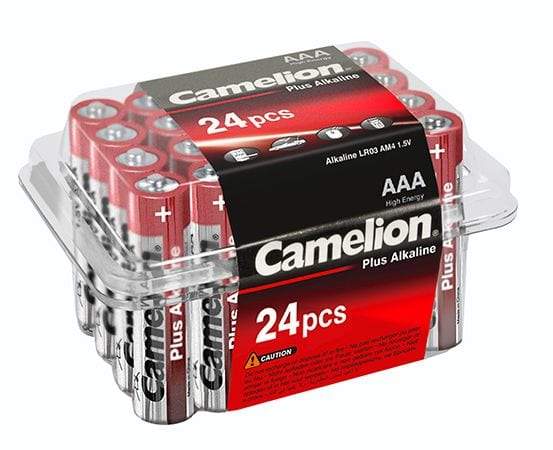 24 Piles Alcalines AAA / LR03 Camelion Alcaline Plus