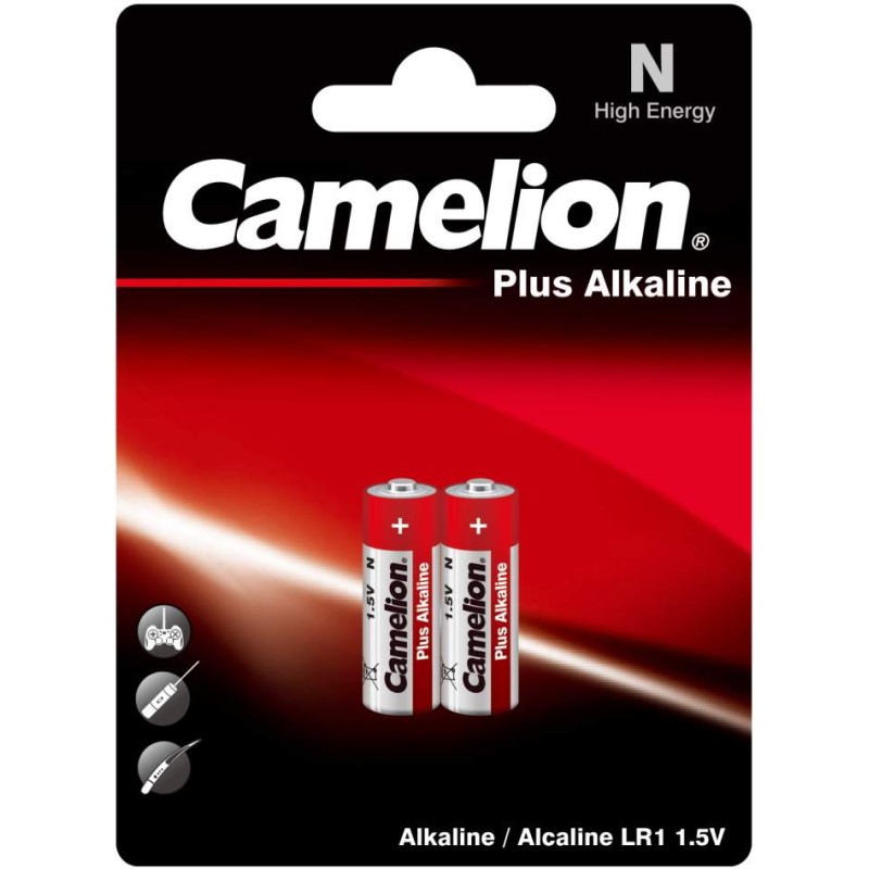 2 Piles LR1 / LADY / N Camelion Plus Alcaline 1,5V