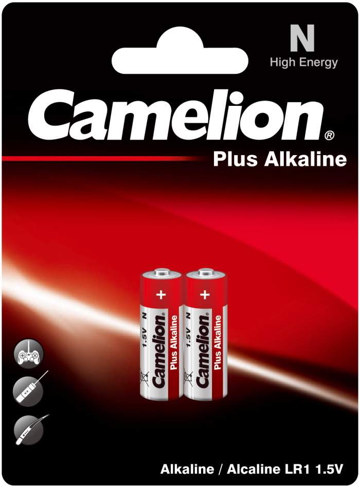 2 Piles LR1 / LADY / N Camelion Plus Alcaline 1,5V