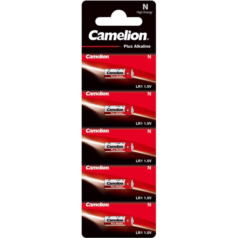 5 Piles LR1 / LADY / N Camelion Plus Alcaline 1,5V