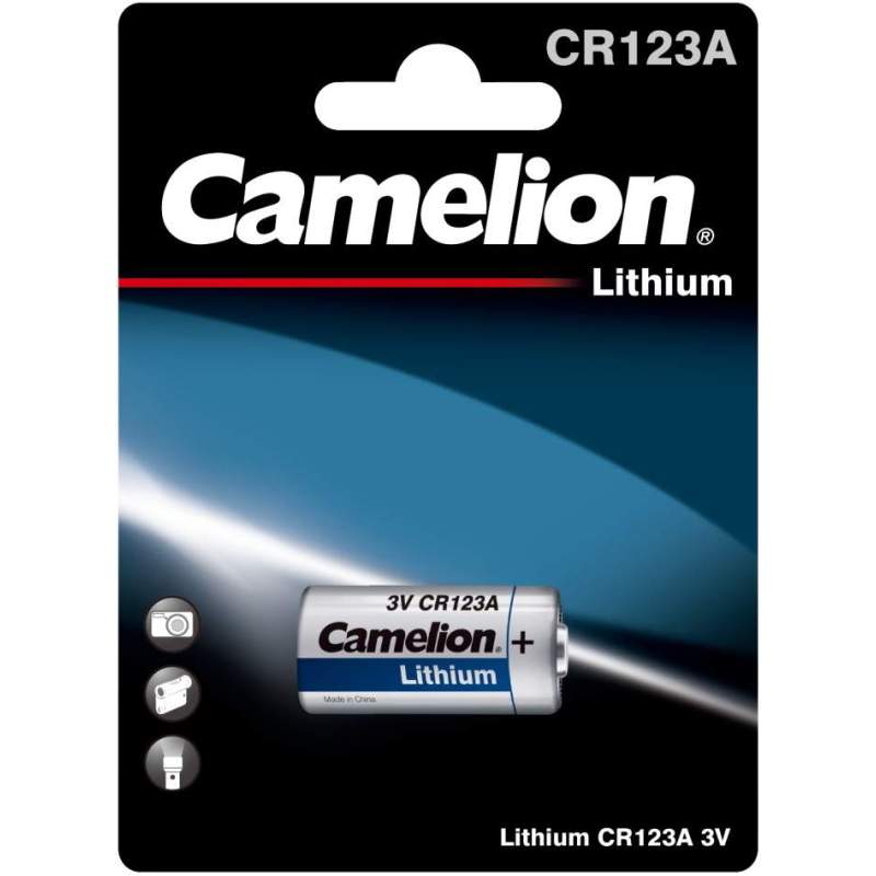 Pile CR123A / CR17335 / 123 Camelion Lithium 3V