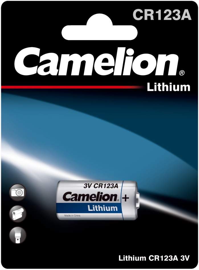 Pile CR123A / CR17335 / 123 Camelion Lithium 3V
