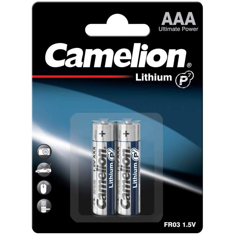 2 Piles Lithium AAA / FR03 Camelion Lithium 1.5V